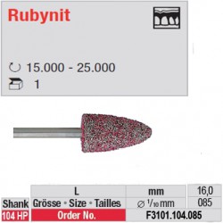 Fraise Rubynit flamme (grain fin) - F3101.104.085