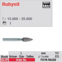Fraise Rubynit flamme (grain fin) - F3119.104.033