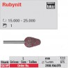 Fraise Rubynit cône bout arrondi - 3105.104.075