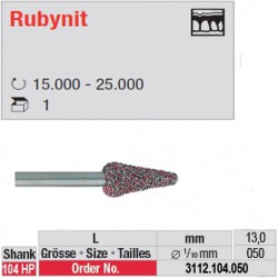 Fraise Rubynit cône bout arrondi - 3112.104.050