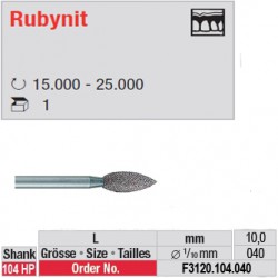 Fraise Rubynit bouton (grain fin) - F3120.104.040