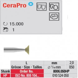 Fraise CeraPro cône inversé - 8006.050HP