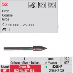 Fraise diamantée dans la masse grenade (gros grain) - 5208HP