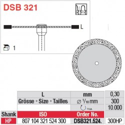 Disque diamanté dans la masse (surface marginale) - DSB321.524.300HP