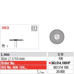 Disque diamanté SUPERFLEX (actif inférieur) - 363.514.100HP