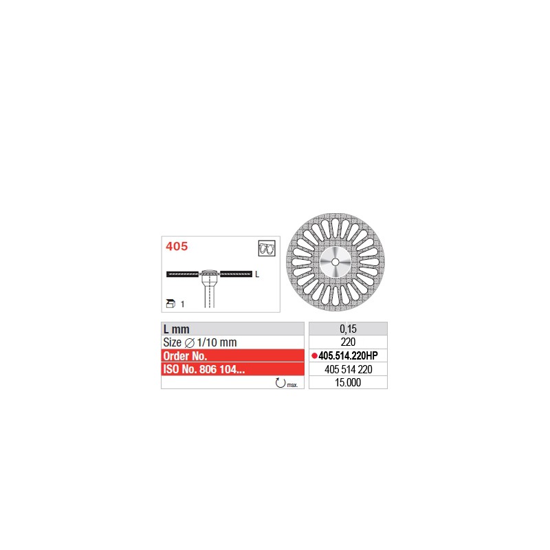 Disque diamanté SUPERFLEX (fin) - 405.514.220HP