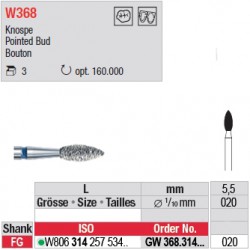 Diamant WhiteTIGER bouton (gros grain) - GW368.314.020