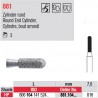 Diamant PM cylindre bout arrondi - 881.104.016