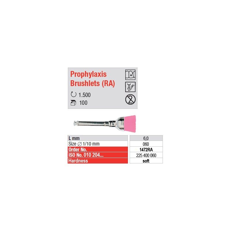  Prophylaxis Brushlets (RA) - soft - 1472RA 