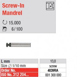  Mandre "Screw-In" - 4039RA 