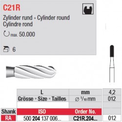  C21R - Fraise carbure de tungstène - C21R.204.012 