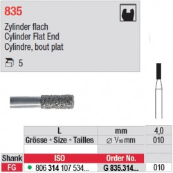 G 835.314.010-Cylindre,bout plat