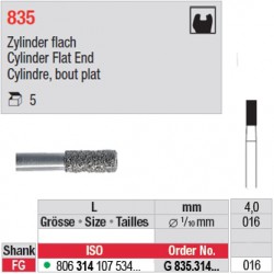 G 835.314.016-Cylindre,bout plat