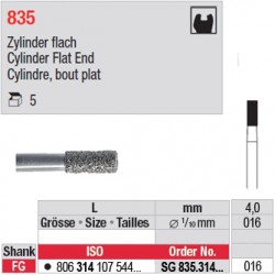 SG 835.314.016-Cylindre,bout plat