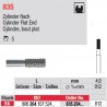835.204.012-Cylindre,bout plat