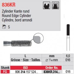 836KR.314.016-Cylindre, bord arrondi