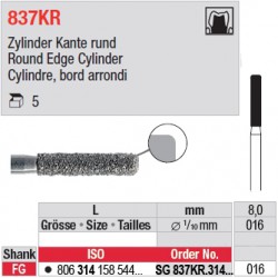 SG 837KR.314.016-Cylindre, bord arrondi