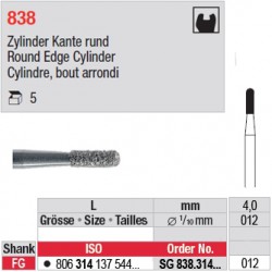 SG 838.314.012 - Cylindre, bout arrondi