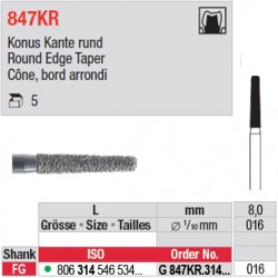 G 847KR.314.016 - Cône, bord arrondi