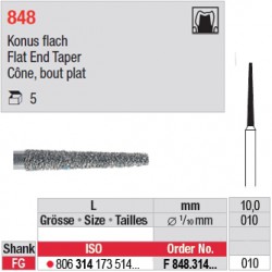F 848.314.010 - Cône, bout plat