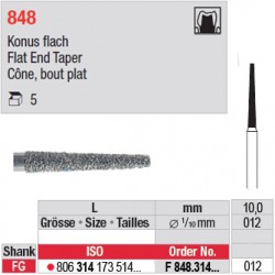 F 848.314.012 - Cône, bout plat