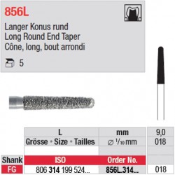 856L.314.018 - Cône, long, bout arrondi
