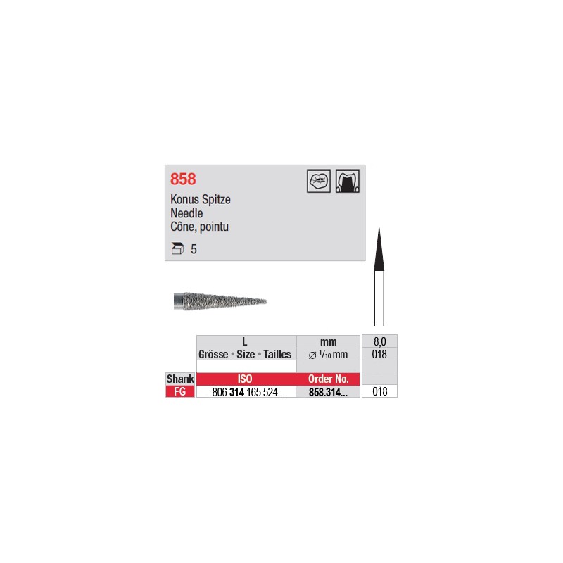 858.314.018 - Cône, pointu