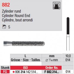 F 882.314.014 - Cylindre, bout arrondi