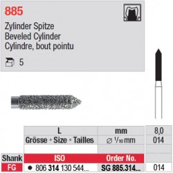 SG 885.314.014 - Cylindre, bout pointu