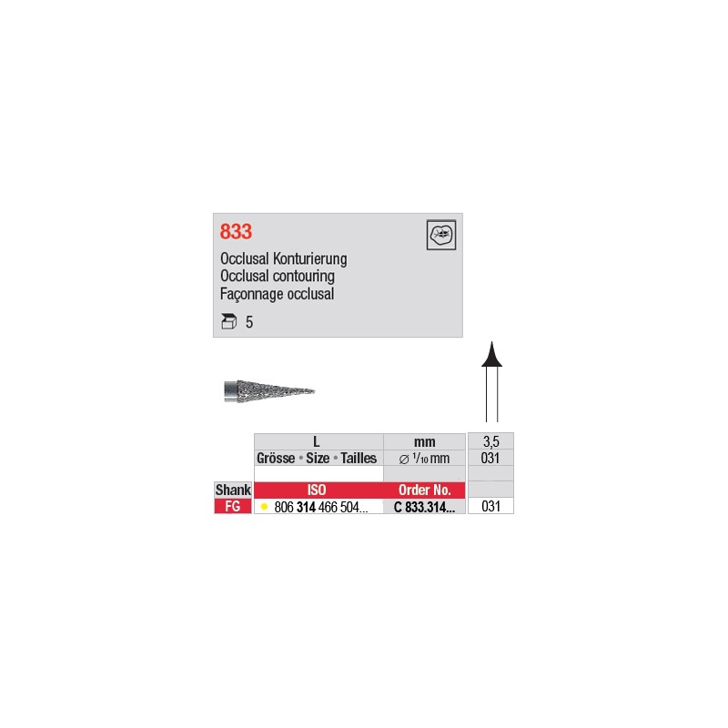 C 833.314.031 - Façonnage occlusal