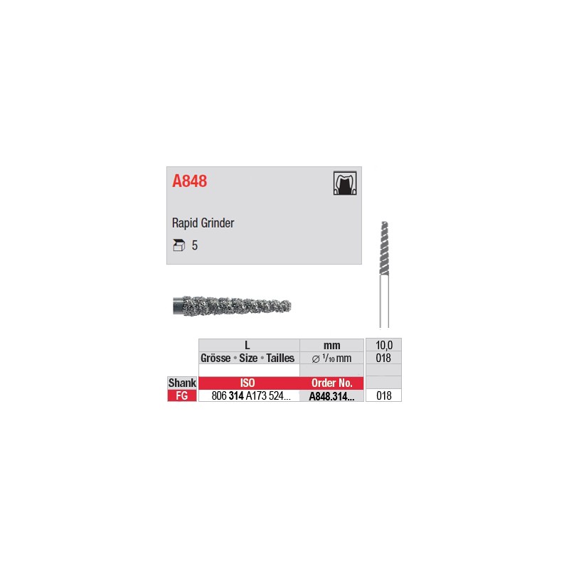 A847 / A848 A837 / A842 - Rapid Grinder