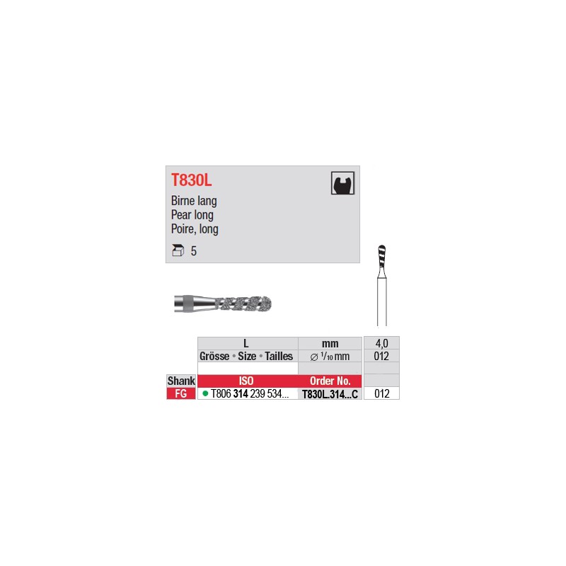 T830L.314.012C - Poire, long