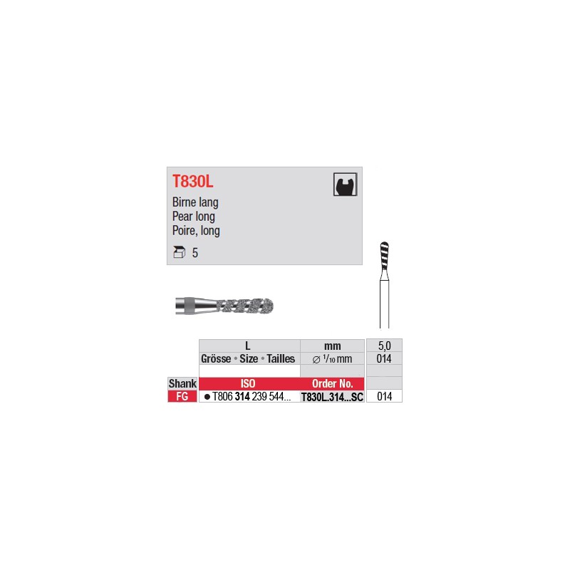 T830L.314.014SC - Poire, long