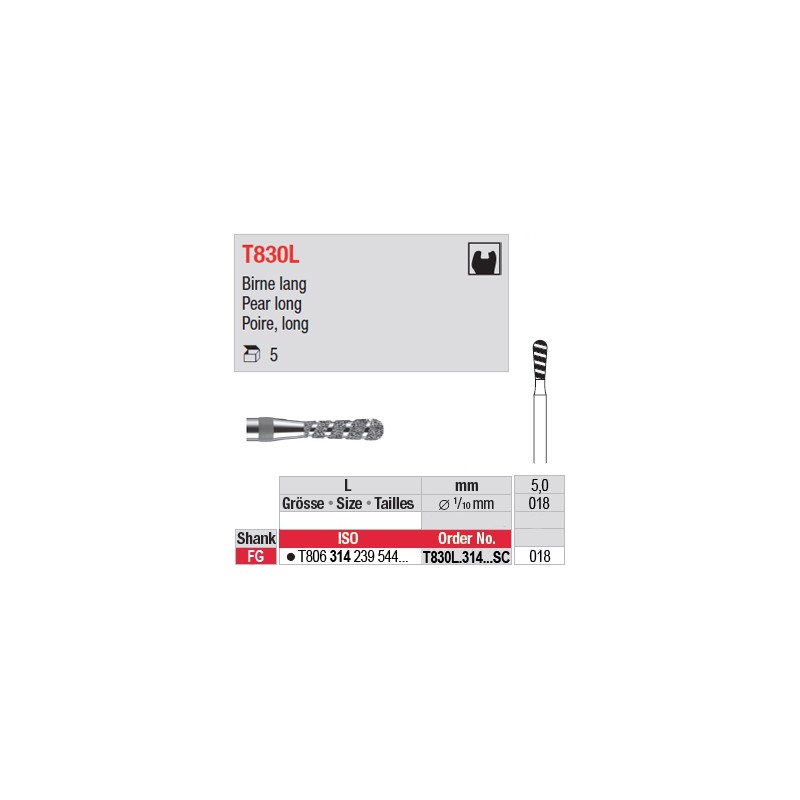 T830L.314.018SC - Poire, long