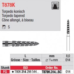 T878K.314.014SC - Cône allongé, à biseau
