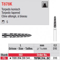 T878K.314.016SC - Cône allongé, à biseau