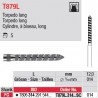 T879L.314.012SC - Cylindre, à biseau, long