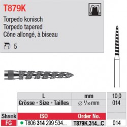 T879K.314.014C - Cône allongé, à biseau