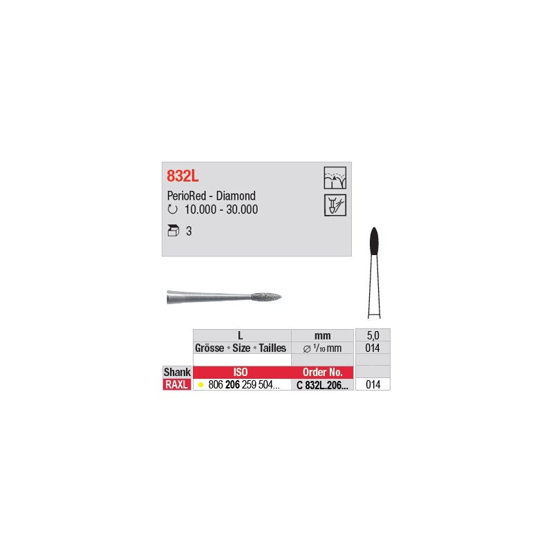C 832L.206.014 - PerioRed - Diamond