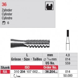  36.204.014 - Fraise en acier - Cylindre 