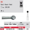  H1.314.023 - Fraise carbure de tungstène FG - Rond 