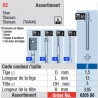 6205SO - Assortiment tenons taille 2 (longs)