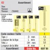 6207SO - Assortiment tenons taille 3 (longs)