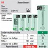 6409SO - Assortiment tenons taille 4 (longs)