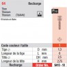 6410-10 - recharge tenons taille 1 (courts)