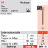 6411-10 - recharge tenons taille 1 (longs)