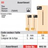 6002SO - Assortiment tenons taille 3