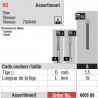 6005SO - Assortiment tenons taille 6