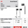 6006SO - Assortiment tenons taille 7