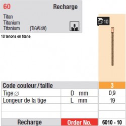 6010-10 - recharge tenons taille 3